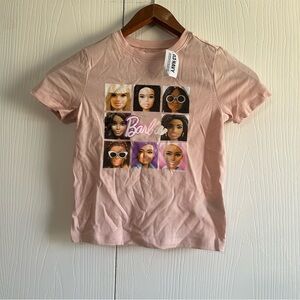 Barbie Light Pink Doll Faces Tee